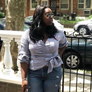 3/4 sleeve wrap shirt